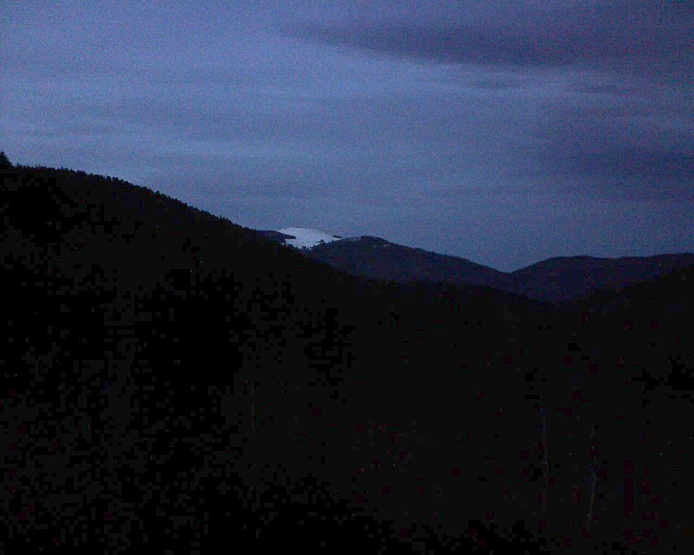 Le petit ballon vu depuis le Domaine Langmatt à Murbach le 16.01.2019 à 17:30 Le petit ballon (Alsace, Vosges) le 16.01.2019 à 17:30