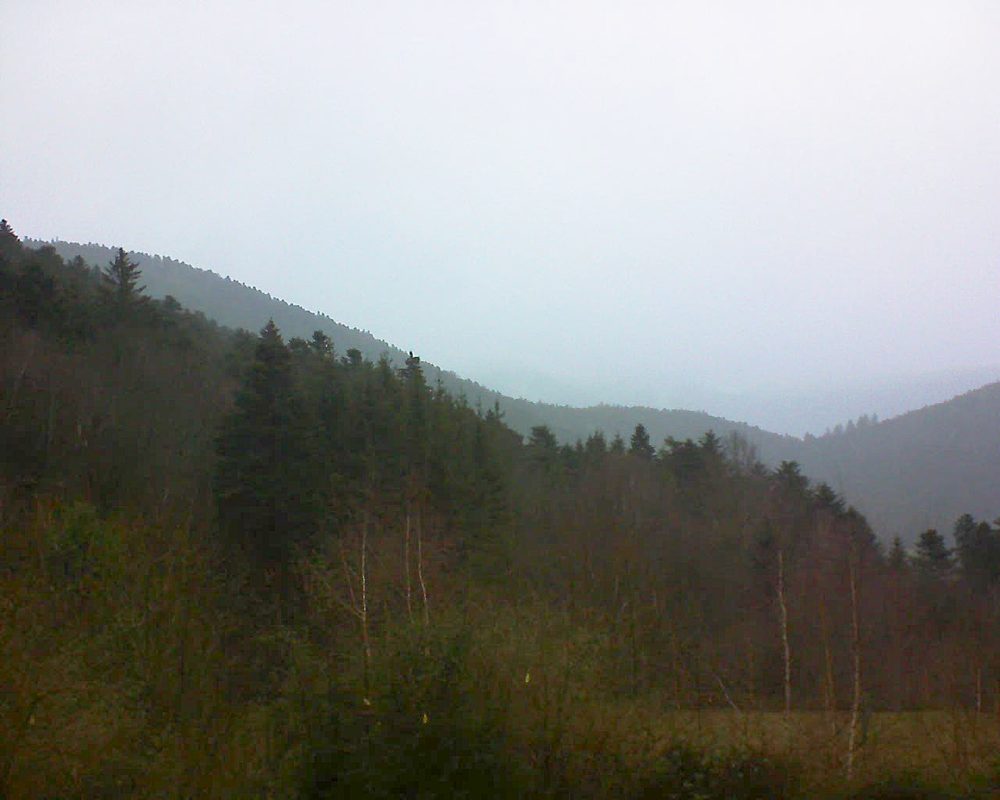 Le petit ballon vu depuis le Domaine Langmatt à Murbach le 17.01.2019 à 10:15 Le petit ballon (Alsace, Vosges) le 17.01.2019 à 10:15