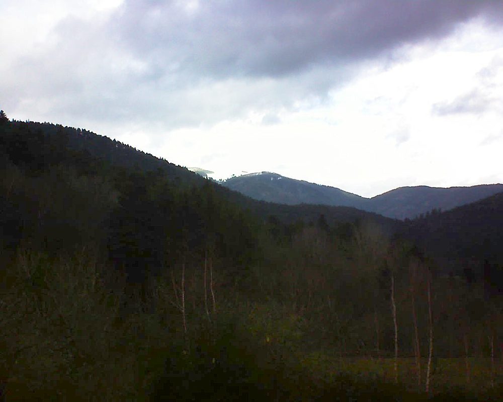 Le petit ballon vu depuis le Domaine Langmatt à Murbach le 17.01.2019 à 12:15 Le petit ballon (Alsace, Vosges) le 17.01.2019 à 12:15