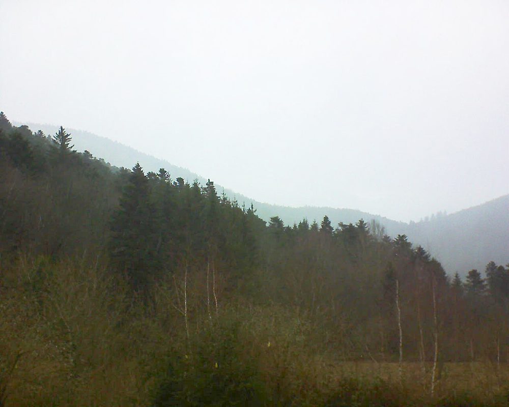 Le petit ballon vu depuis le Domaine Langmatt à Murbach le 17.01.2019 à 12:30 Le petit ballon (Alsace, Vosges) le 17.01.2019 à 12:30