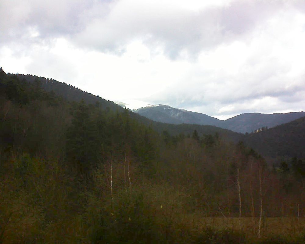 Le petit ballon vu depuis le Domaine Langmatt à Murbach le 17.01.2019 à 13:00 Le petit ballon (Alsace, Vosges) le 17.01.2019 à 13:00