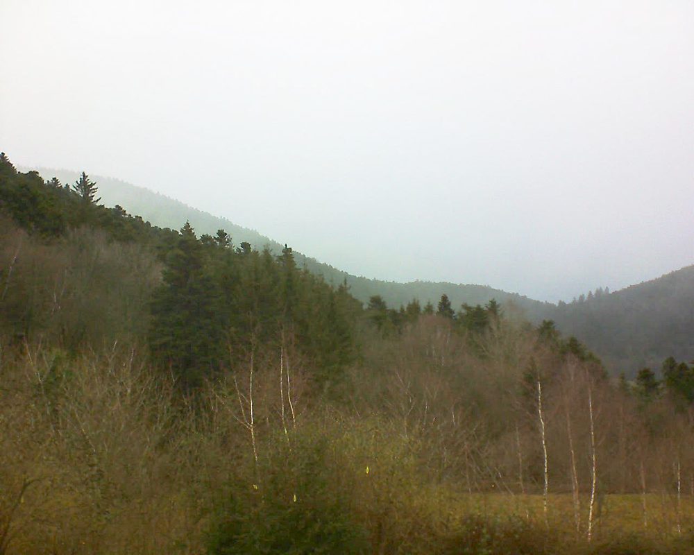 Le petit ballon vu depuis le Domaine Langmatt à Murbach le 17.01.2019 à 15:30 Le petit ballon (Alsace, Vosges) le 17.01.2019 à 15:30