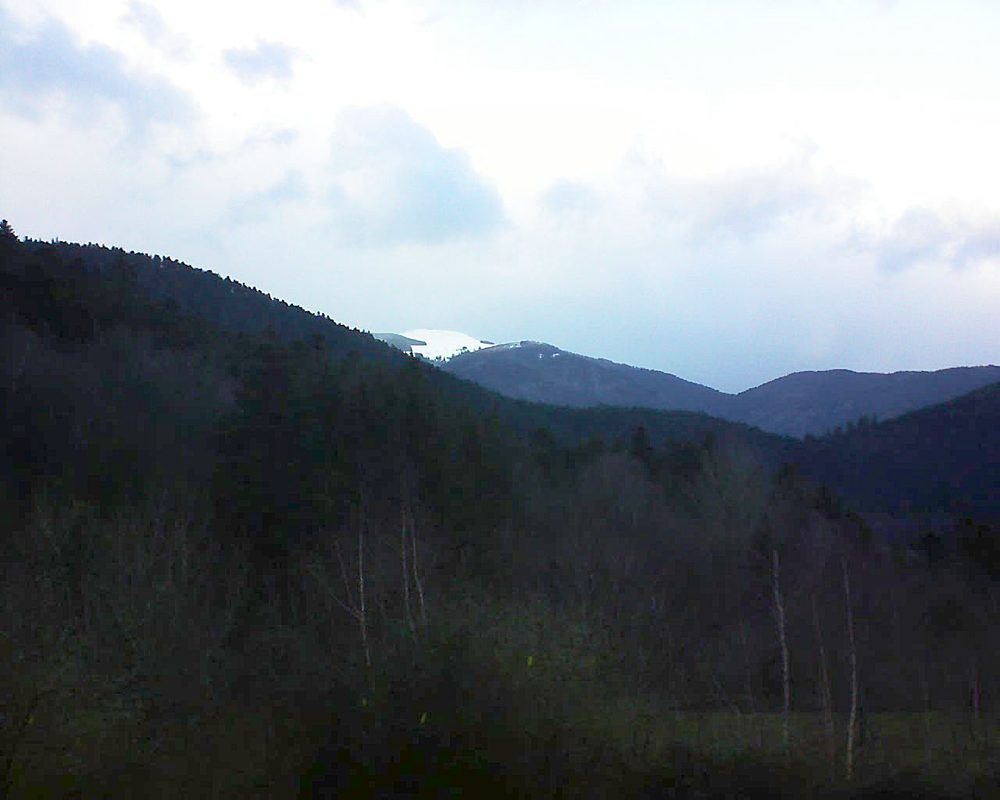 Le petit ballon vu depuis le Domaine Langmatt à Murbach le 17.01.2019 à 16:00 Le petit ballon (Alsace, Vosges) le 17.01.2019 à 16:00
