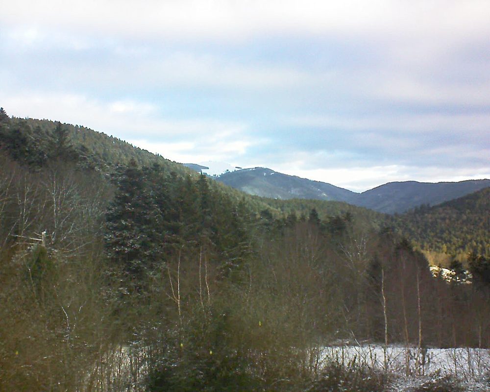 Le petit ballon vu depuis le Domaine Langmatt à Murbach le 18.01.2019 à 09:15 Le petit ballon (Alsace, Vosges) le 18.01.2019 à 09:15