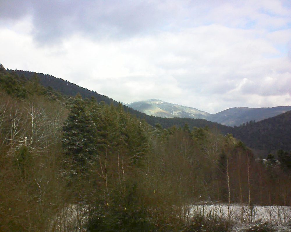 Le petit ballon vu depuis le Domaine Langmatt à Murbach le 18.01.2019 à 11:15 Le petit ballon (Alsace, Vosges) le 18.01.2019 à 11:15