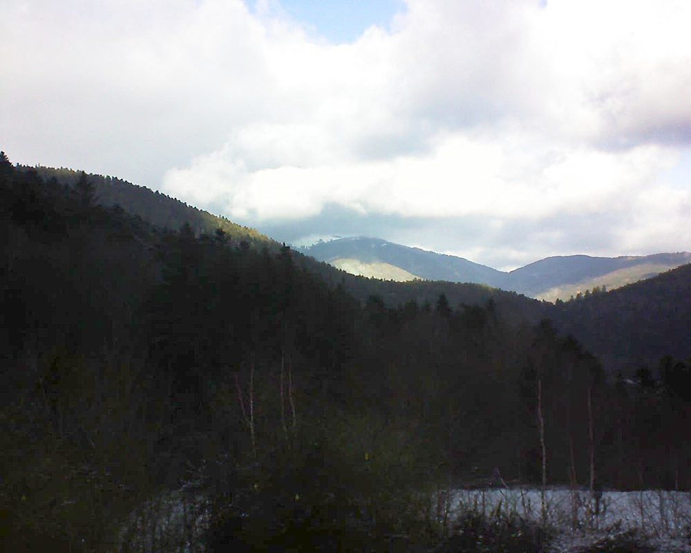 Le petit ballon vu depuis le Domaine Langmatt à Murbach le 18.01.2019 à 12:45 Le petit ballon (Alsace, Vosges) le 18.01.2019 à 12:45