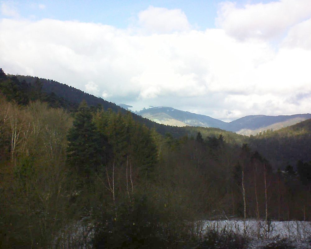 Le petit ballon vu depuis le Domaine Langmatt à Murbach le 18.01.2019 à 13:00 Le petit ballon (Alsace, Vosges) le 18.01.2019 à 13:00