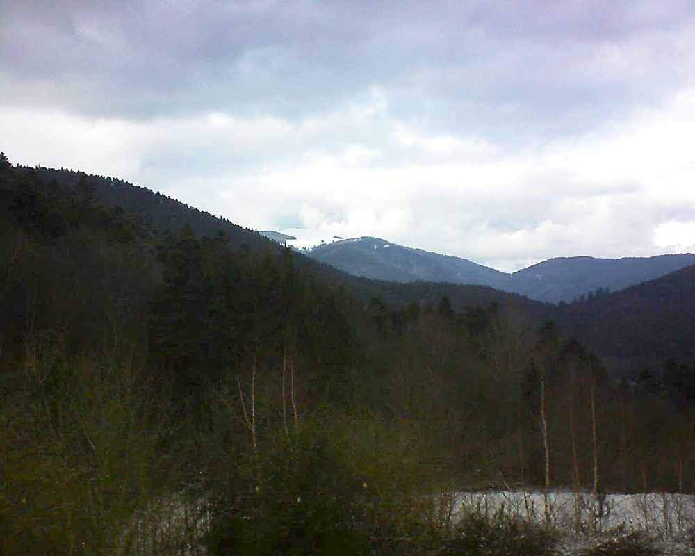 Le petit ballon vu depuis le Domaine Langmatt à Murbach le 18.01.2019 à 15:15 Le petit ballon (Alsace, Vosges) le 18.01.2019 à 15:15