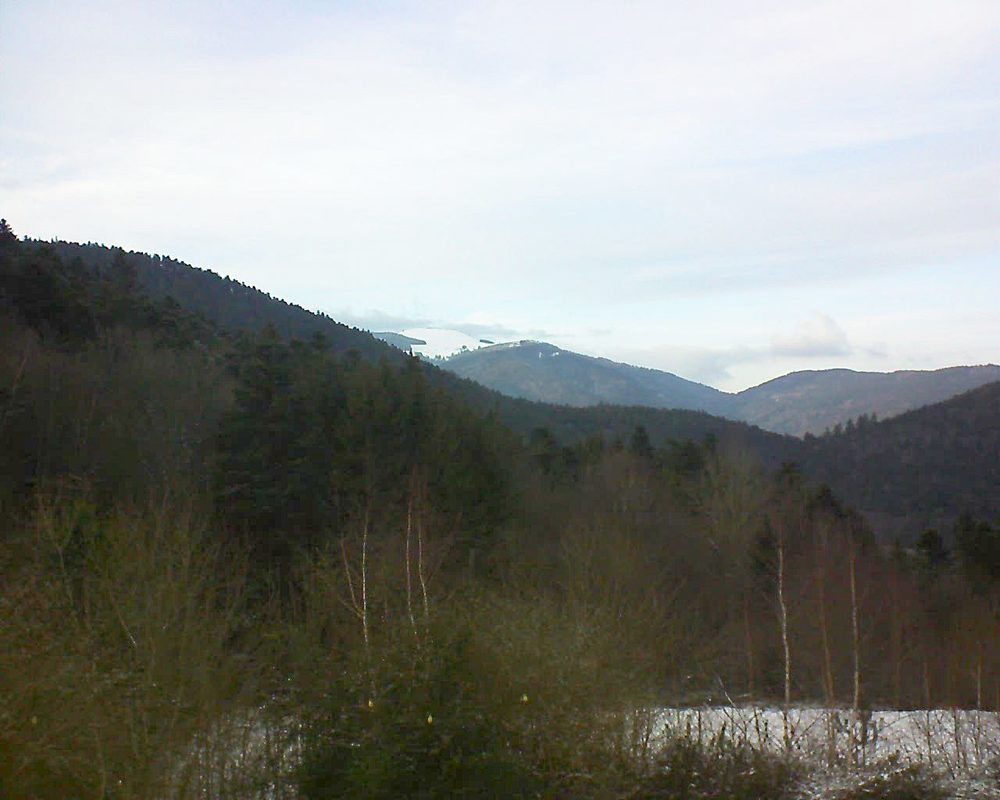 Le petit ballon vu depuis le Domaine Langmatt à Murbach le 18.01.2019 à 16:00 Le petit ballon (Alsace, Vosges) le 18.01.2019 à 16:00