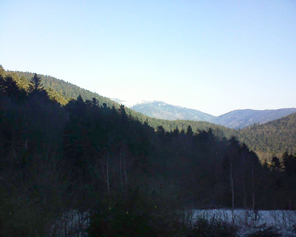 Le petit ballon vu depuis le Domaine Langmatt à Murbach le 19.01.2019 à 10:30 Le petit ballon (Alsace, Vosges) le 19.01.2019 à 10:30