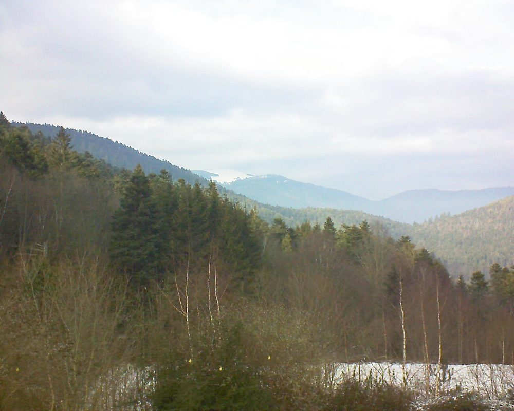 Le petit ballon vu depuis le Domaine Langmatt à Murbach le 20.01.2019 à 14:15 Le petit ballon (Alsace, Vosges) le 20.01.2019 à 14:15