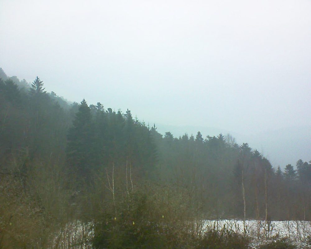 Le petit ballon vu depuis le Domaine Langmatt à Murbach le 21.01.2019 à 09:15 Le petit ballon (Alsace, Vosges) le 21.01.2019 à 09:15