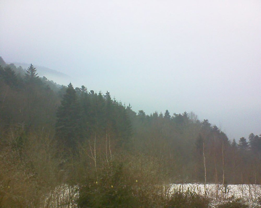 Le petit ballon vu depuis le Domaine Langmatt à Murbach le 21.01.2019 à 09:45 Le petit ballon (Alsace, Vosges) le 21.01.2019 à 09:45