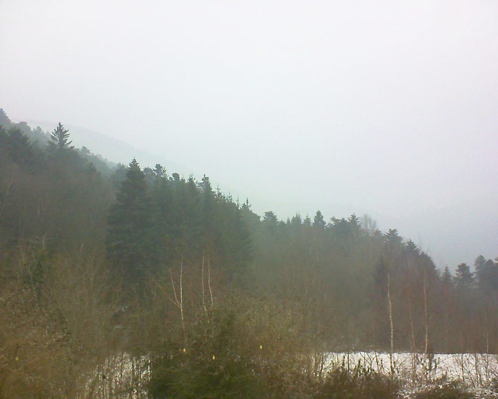 Le petit ballon vu depuis le Domaine Langmatt à Murbach le 21.01.2019 à 11:00 Le petit ballon (Alsace, Vosges) le 21.01.2019 à 11:00