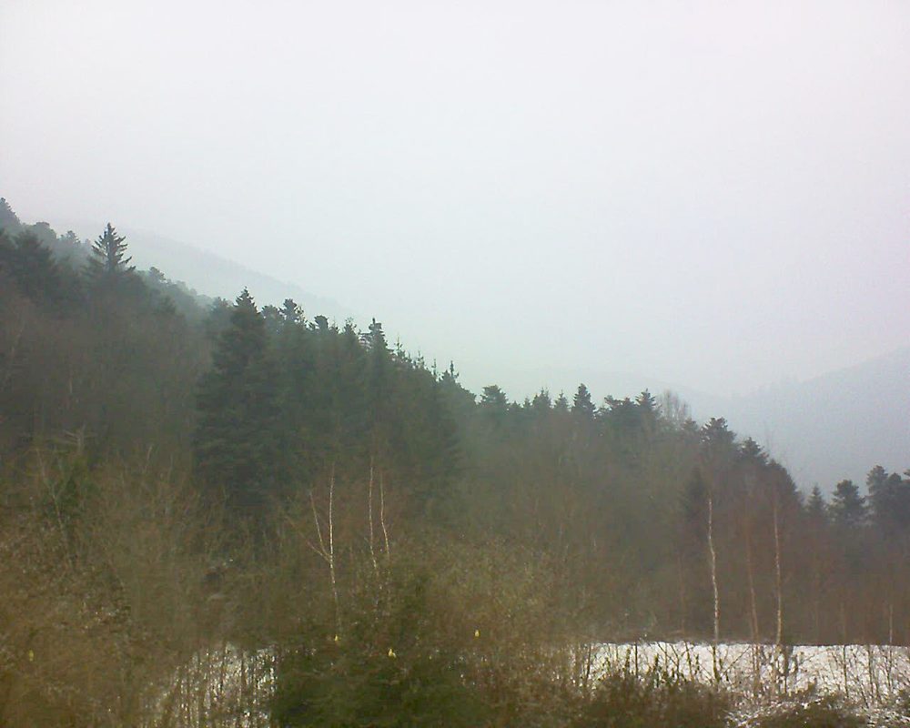 Le petit ballon vu depuis le Domaine Langmatt à Murbach le 21.01.2019 à 11:30 Le petit ballon (Alsace, Vosges) le 21.01.2019 à 11:30