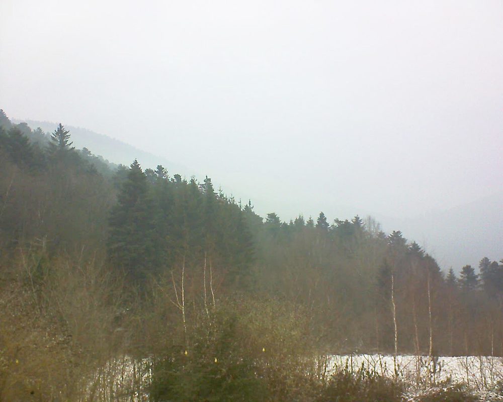 Le petit ballon vu depuis le Domaine Langmatt à Murbach le 21.01.2019 à 11:45 Le petit ballon (Alsace, Vosges) le 21.01.2019 à 11:45