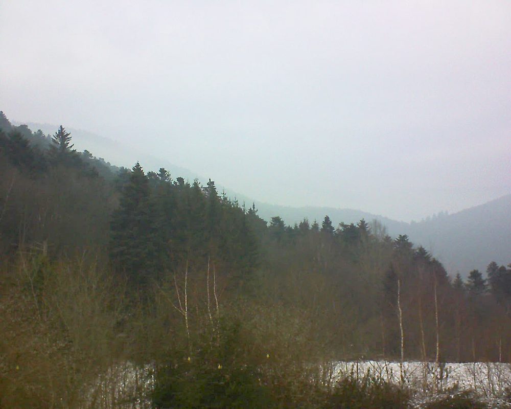 Le petit ballon vu depuis le Domaine Langmatt à Murbach le 21.01.2019 à 13:00 Le petit ballon (Alsace, Vosges) le 21.01.2019 à 13:00