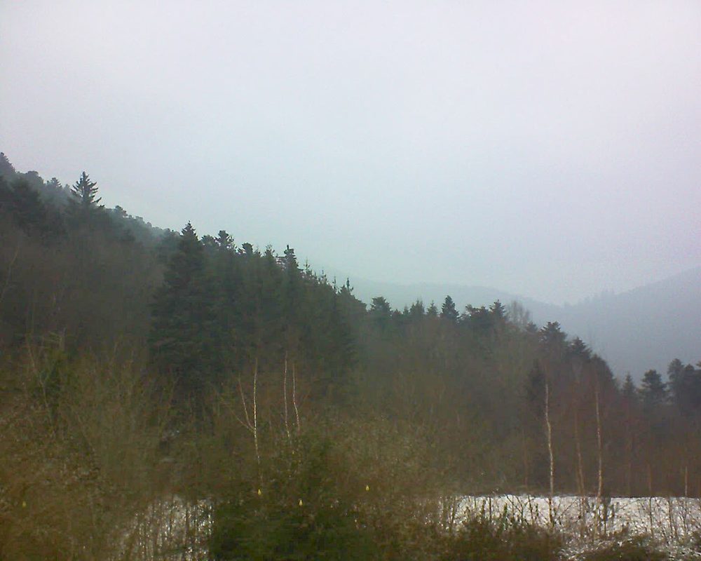 Le petit ballon vu depuis le Domaine Langmatt à Murbach le 21.01.2019 à 14:15 Le petit ballon (Alsace, Vosges) le 21.01.2019 à 14:15