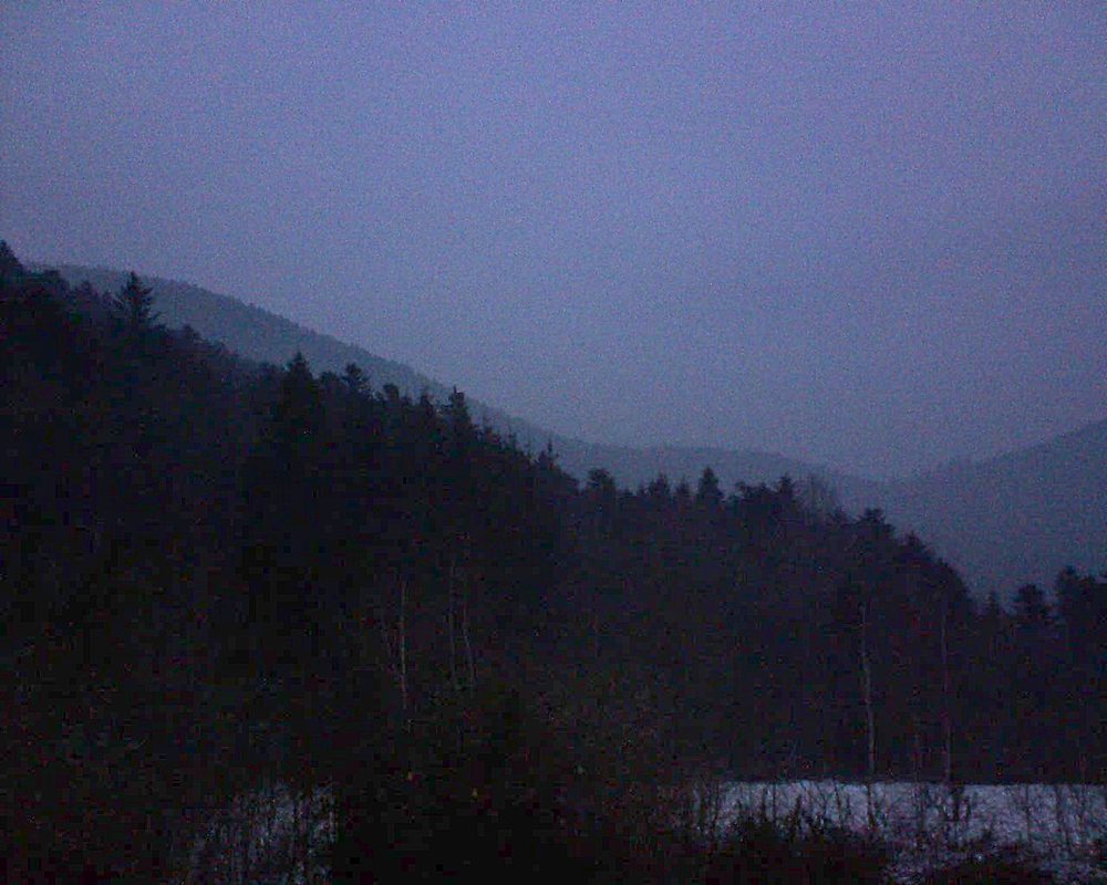 Le petit ballon vu depuis le Domaine Langmatt à Murbach le 21.01.2019 à 17:30 Le petit ballon (Alsace, Vosges) le 21.01.2019 à 17:30