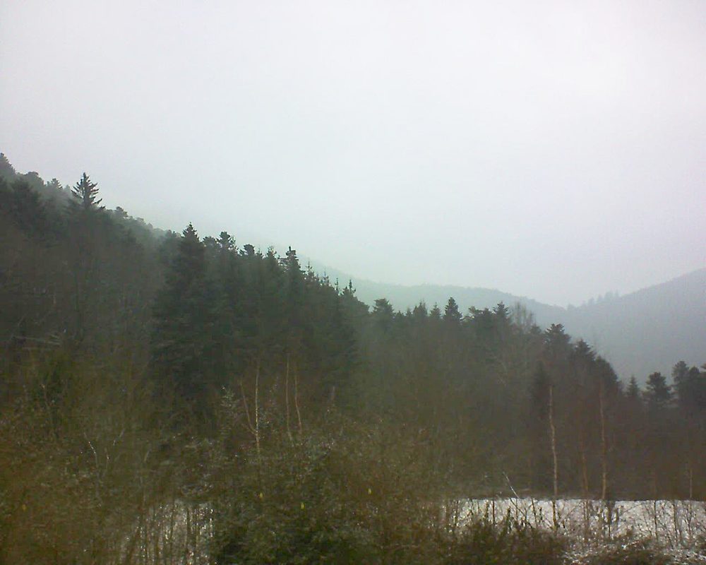 Le petit ballon vu depuis le Domaine Langmatt à Murbach le 23.01.2019 à 13:00 Le petit ballon (Alsace, Vosges) le 23.01.2019 à 13:00