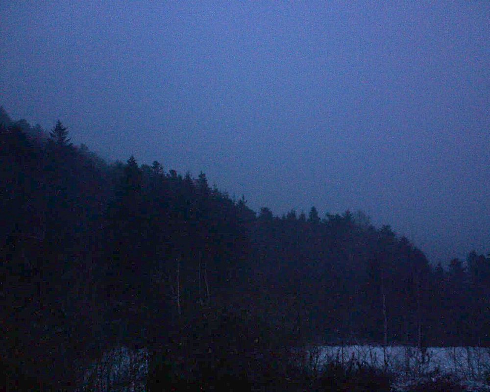 Le petit ballon vu depuis le Domaine Langmatt à Murbach le 23.01.2019 à 17:30 Le petit ballon (Alsace, Vosges) le 23.01.2019 à 17:30