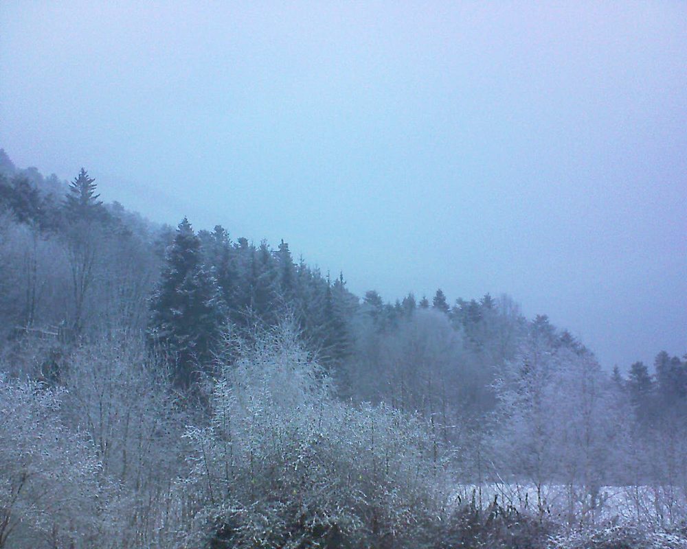 Le petit ballon vu depuis le Domaine Langmatt à Murbach le 24.01.2019 à 17:15 Le petit ballon (Alsace, Vosges) le 24.01.2019 à 17:15