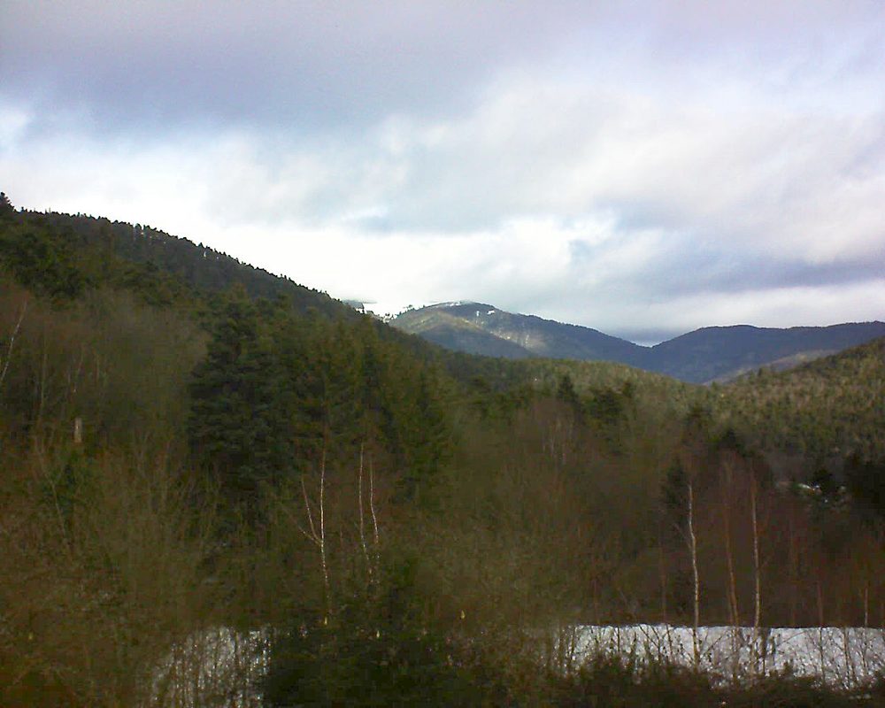 Le petit ballon vu depuis le Domaine Langmatt à Murbach le 26.01.2019 à 11:00 Le petit ballon (Alsace, Vosges) le 26.01.2019 à 11:00