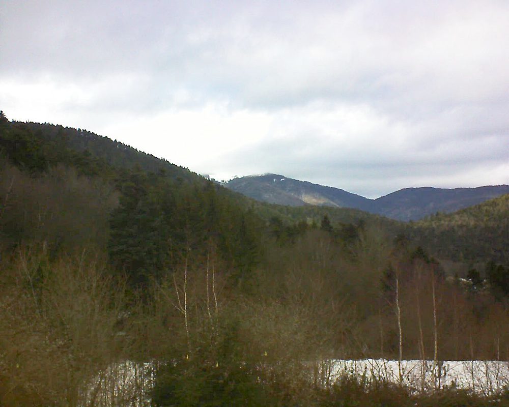 Le petit ballon vu depuis le Domaine Langmatt à Murbach le 26.01.2019 à 11:15 Le petit ballon (Alsace, Vosges) le 26.01.2019 à 11:15