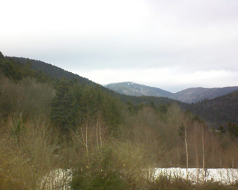 Le petit ballon vu depuis le Domaine Langmatt à Murbach le 26.01.2019 à 12:00 Le petit ballon (Alsace, Vosges) le 26.01.2019 à 12:00