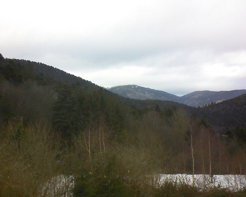 Le petit ballon vu depuis le Domaine Langmatt à Murbach le 26.01.2019 à 12:15 Le petit ballon (Alsace, Vosges) le 26.01.2019 à 12:15
