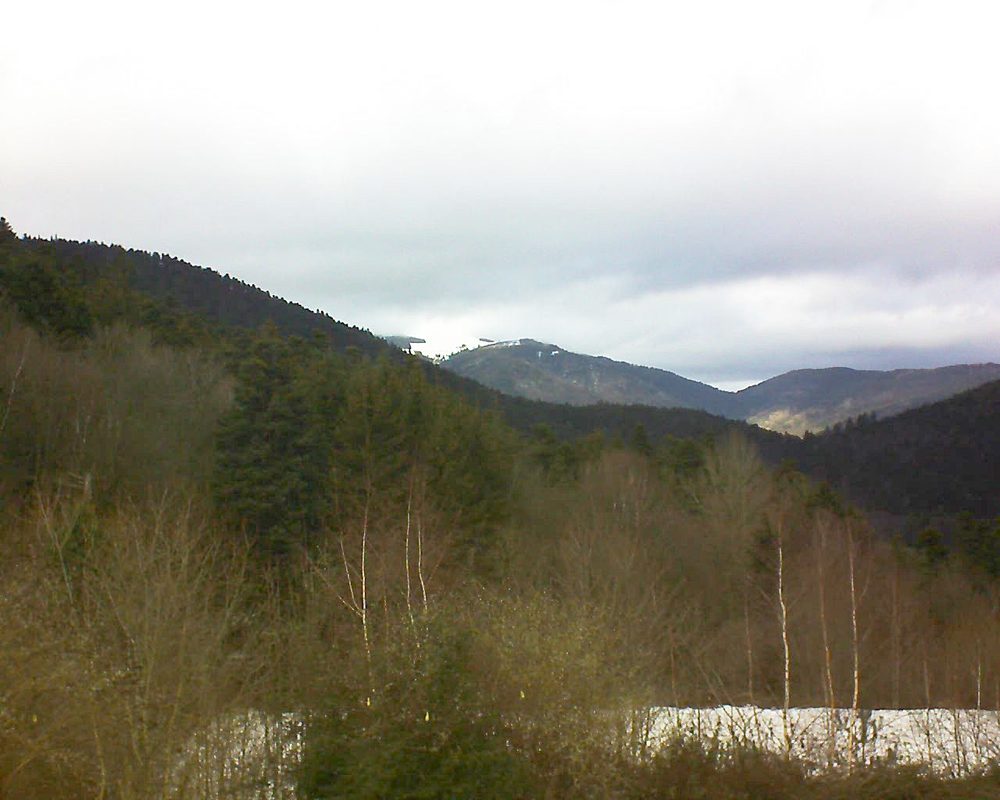 Le petit ballon vu depuis le Domaine Langmatt à Murbach le 26.01.2019 à 13:15 Le petit ballon (Alsace, Vosges) le 26.01.2019 à 13:15
