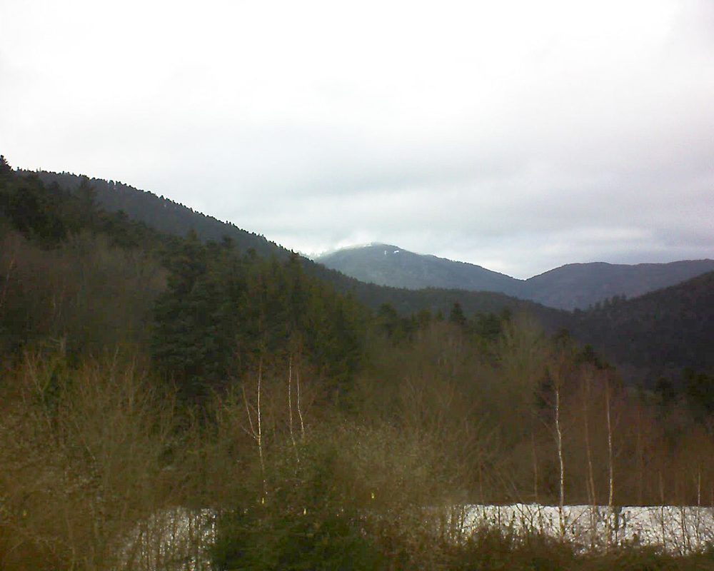 Le petit ballon vu depuis le Domaine Langmatt à Murbach le 26.01.2019 à 13:45 Le petit ballon (Alsace, Vosges) le 26.01.2019 à 13:45