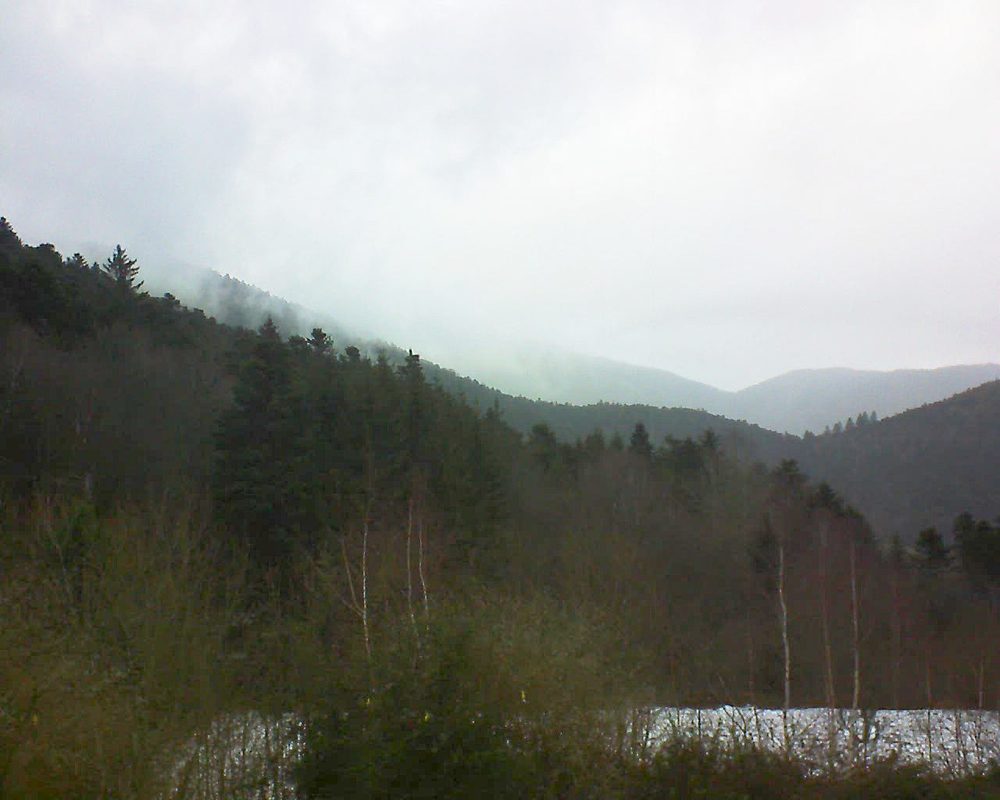 Le petit ballon vu depuis le Domaine Langmatt à Murbach le 26.01.2019 à 16:30 Le petit ballon (Alsace, Vosges) le 26.01.2019 à 16:30