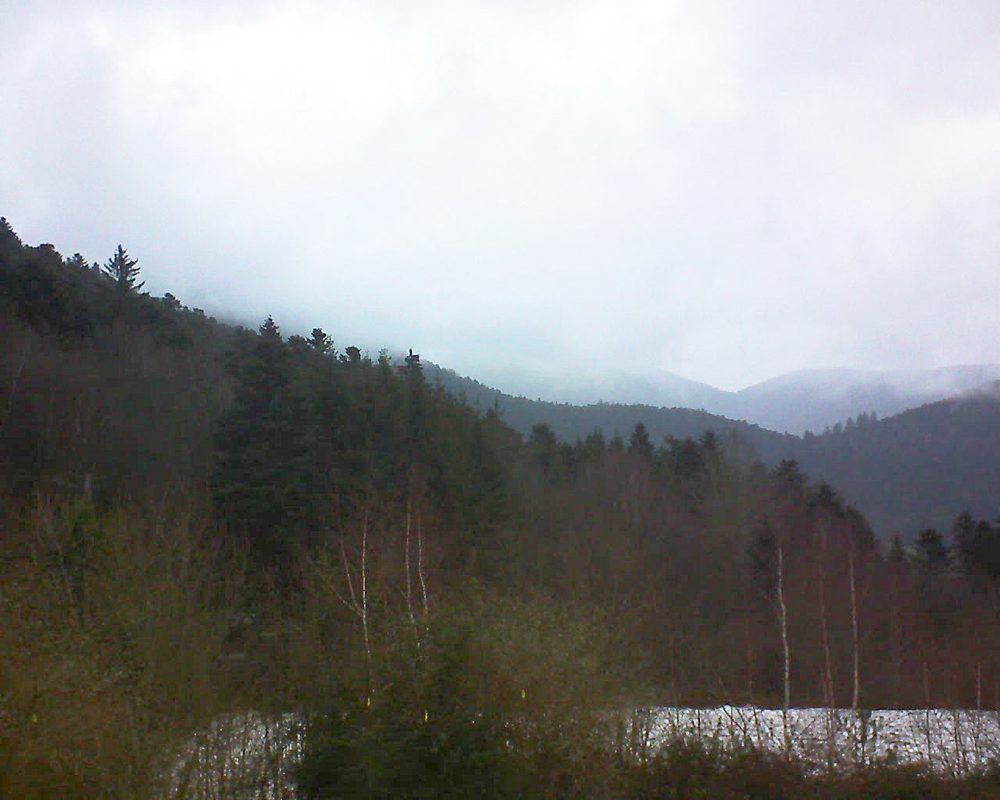 Le petit ballon vu depuis le Domaine Langmatt à Murbach le 26.01.2019 à 16:45 Le petit ballon (Alsace, Vosges) le 26.01.2019 à 16:45
