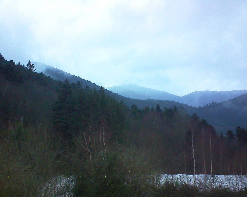 Le petit ballon vu depuis le Domaine Langmatt à Murbach le 26.01.2019 à 17:15 Le petit ballon (Alsace, Vosges) le 26.01.2019 à 17:15