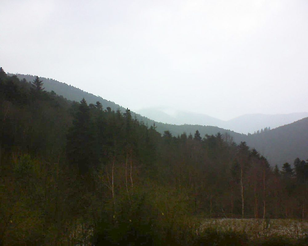 Le petit ballon vu depuis le Domaine Langmatt à Murbach le 27.01.2019 à 09:45 Le petit ballon (Alsace, Vosges) le 27.01.2019 à 09:45