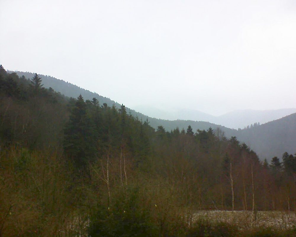 Le petit ballon vu depuis le Domaine Langmatt à Murbach le 27.01.2019 à 10:00 Le petit ballon (Alsace, Vosges) le 27.01.2019 à 10:00
