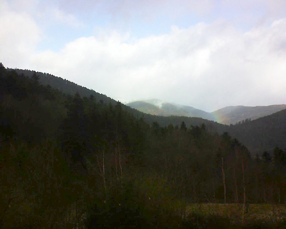 Le petit ballon vu depuis le Domaine Langmatt à Murbach le 27.01.2019 à 10:45 Le petit ballon (Alsace, Vosges) le 27.01.2019 à 10:45