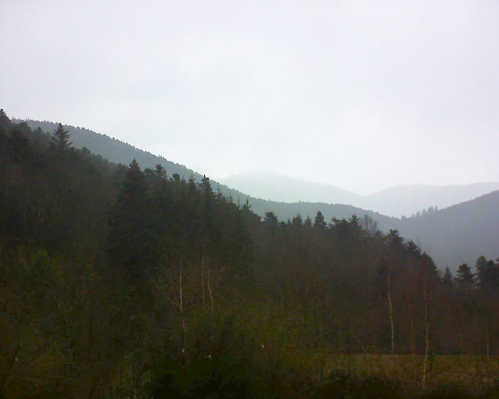 Le petit ballon vu depuis le Domaine Langmatt à Murbach le 27.01.2019 à 11:30 Le petit ballon (Alsace, Vosges) le 27.01.2019 à 11:30