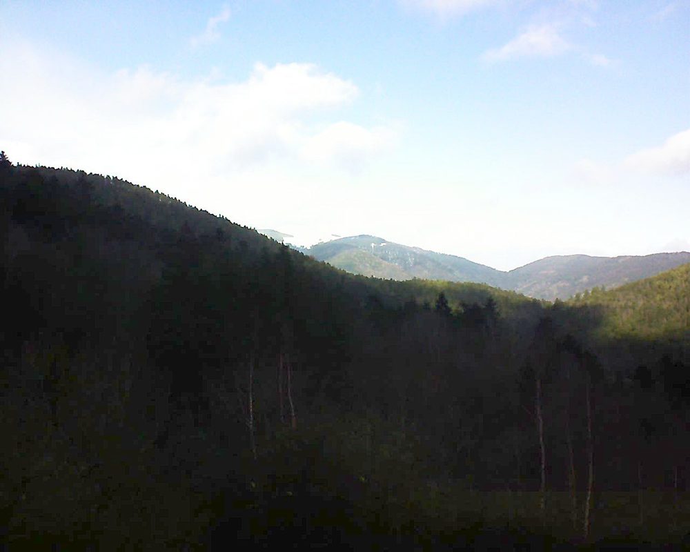 Le petit ballon vu depuis le Domaine Langmatt à Murbach le 27.01.2019 à 13:00 Le petit ballon (Alsace, Vosges) le 27.01.2019 à 13:00