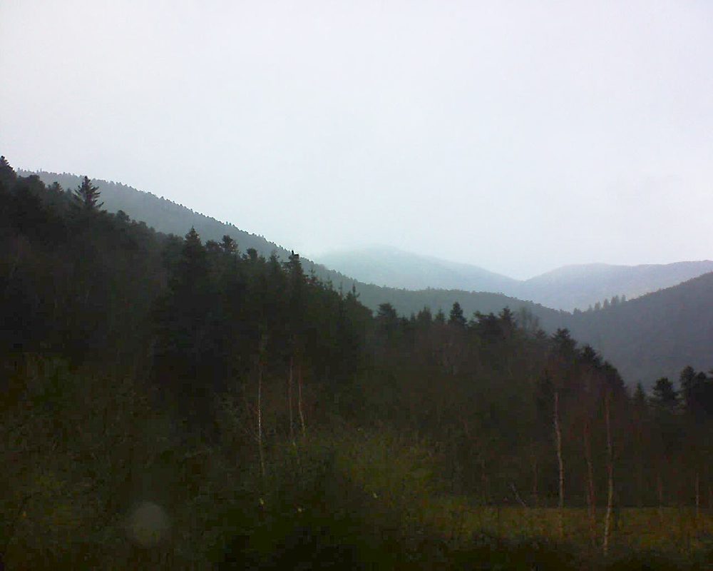 Le petit ballon vu depuis le Domaine Langmatt à Murbach le 27.01.2019 à 14:00 Le petit ballon (Alsace, Vosges) le 27.01.2019 à 14:00
