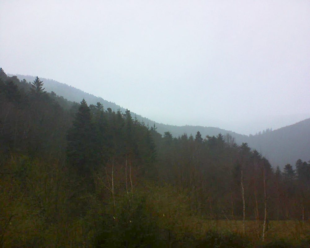 Le petit ballon vu depuis le Domaine Langmatt à Murbach le 27.01.2019 à 14:30 Le petit ballon (Alsace, Vosges) le 27.01.2019 à 14:30
