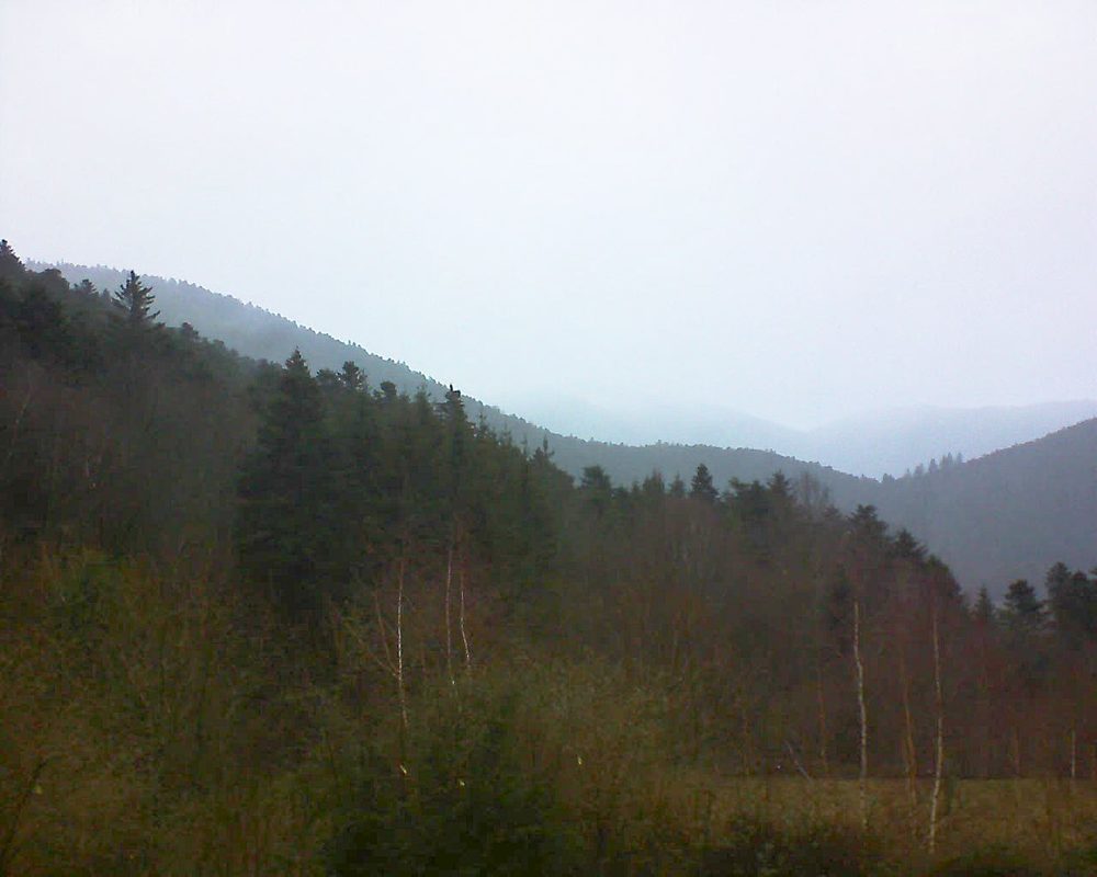 Le petit ballon vu depuis le Domaine Langmatt à Murbach le 27.01.2019 à 14:45 Le petit ballon (Alsace, Vosges) le 27.01.2019 à 14:45