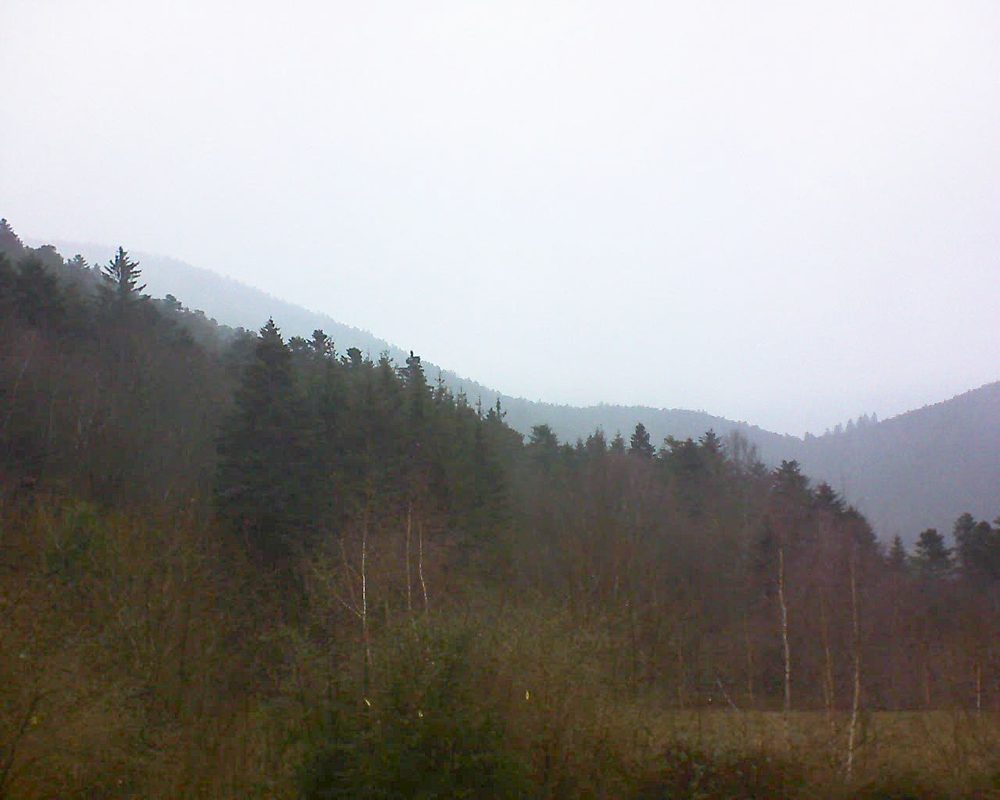 Le petit ballon vu depuis le Domaine Langmatt à Murbach le 27.01.2019 à 16:00 Le petit ballon (Alsace, Vosges) le 27.01.2019 à 16:00