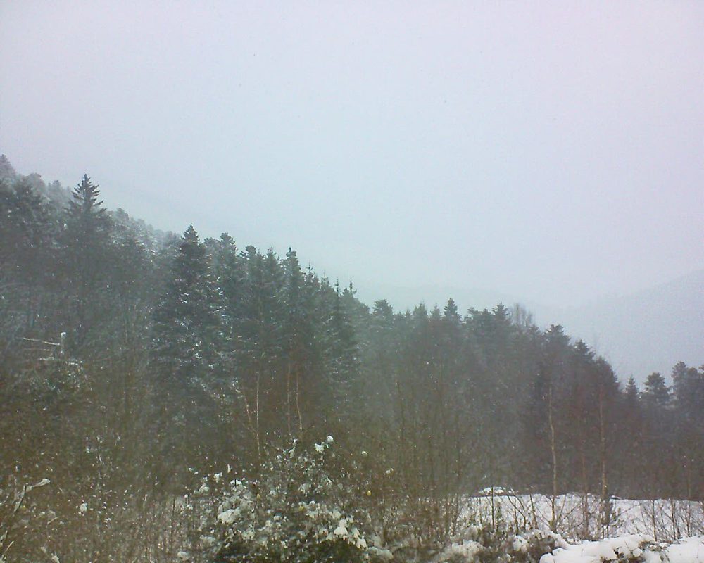Le petit ballon vu depuis le Domaine Langmatt à Murbach le 28.01.2019 à 10:15 Le petit ballon (Alsace, Vosges) le 28.01.2019 à 10:15