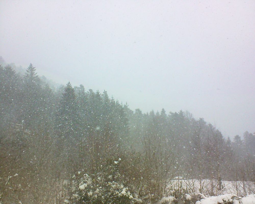Le petit ballon vu depuis le Domaine Langmatt à Murbach le 28.01.2019 à 12:00 Le petit ballon (Alsace, Vosges) le 28.01.2019 à 12:00