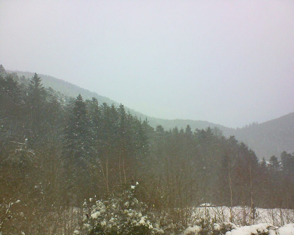 Le petit ballon vu depuis le Domaine Langmatt à Murbach le 28.01.2019 à 13:30 Le petit ballon (Alsace, Vosges) le 28.01.2019 à 13:30