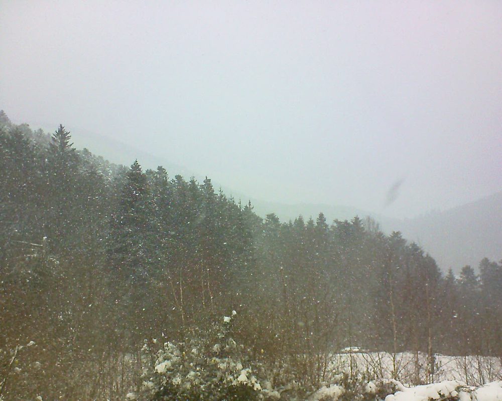 Le petit ballon vu depuis le Domaine Langmatt à Murbach le 28.01.2019 à 14:00 Le petit ballon (Alsace, Vosges) le 28.01.2019 à 14:00