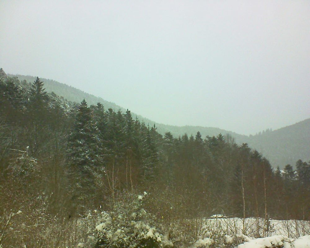 Le petit ballon vu depuis le Domaine Langmatt à Murbach le 28.01.2019 à 16:45 Le petit ballon (Alsace, Vosges) le 28.01.2019 à 16:45