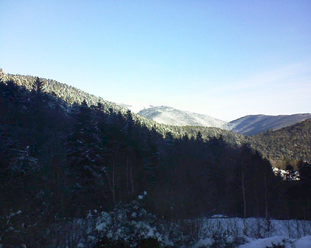 Le petit ballon vu depuis le Domaine Langmatt à Murbach le 29.01.2019 à 09:45 Le petit ballon (Alsace, Vosges) le 29.01.2019 à 09:45